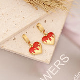 925 Silver Heart Lovely Bear Earring8 Pearl Jewelry For Women