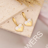 925 Silver Heart Lovely Bear Earring8 Pearl Jewelry For Women