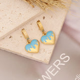 925 Silver Heart Lovely Bear Earring8 Pearl Jewelry For Women