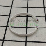 925 Silver High Steel And Rose Pearl Bracelet Bear DIY Jewelry