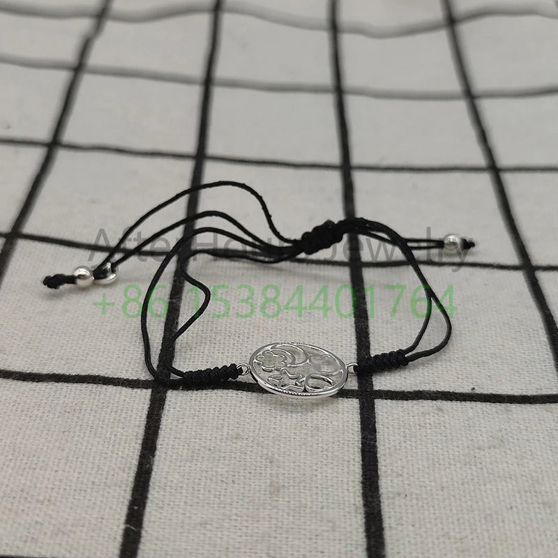 925 Silver High Cord Sweet Dolls Bracelet For Women
