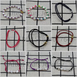925 Silver Red Sweet Dolls Elastic Pearls Bracelet
