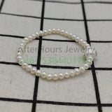 925 Silver Pink Crystal Pearl Bracelet