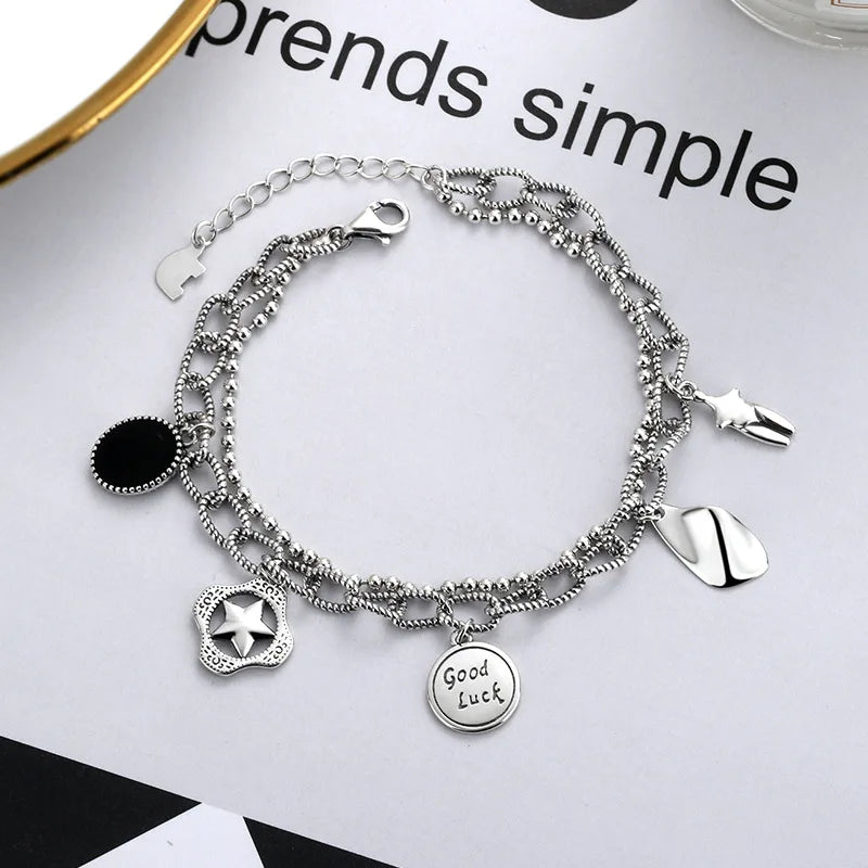 925 Sterling Silver Cute Bracelet for Women