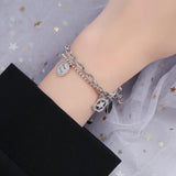 925 Sterling Silver Cute Bracelet for Women