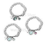 High Stones Pearl U-NO Alloy Bracelet Jewelry For Women