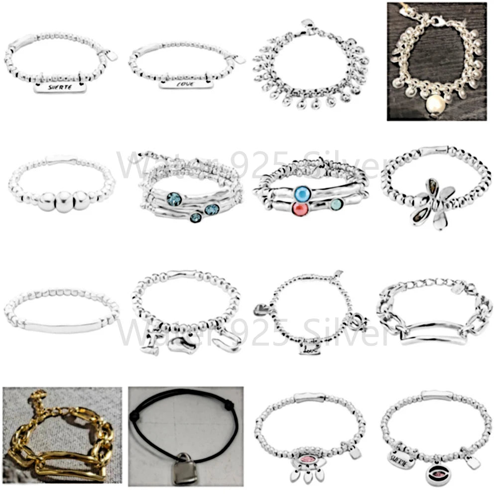 Colorful Pearl U-NO Alloy Bracelet for Women