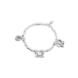 Colorful Pearl U-NO Alloy Bracelet for Women
