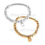 Silver Alloy Lock Bracelet for Women