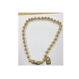 Pearl U-NO Alloy Necklace Jewelry For Women
