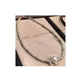 Pearl U-NO Alloy Necklace Jewelry For Women