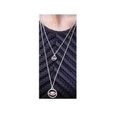 Purple Zircon U-NO Alloy Necklace Jewelry For Women