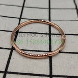 925 Silver High Bear Rose Bangle Net Chain Pearl Bracelet