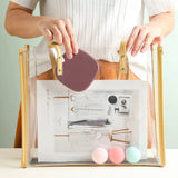 Portable Jewelry Box With Mirror Earrings Lipstick Storage Case