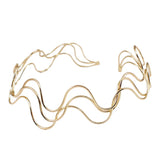 Vintage Punk Silver Torques Choker Necklace for Women