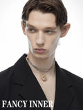 Punk Heart Necklace Metal Choker Collar Hip Hop Jewelry