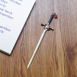 Punk Ruby Pendant Sword Hairpin Hair Sticks for Women