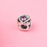 925 Silver Eternity Circle Charm for Bracelets
