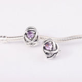 925 Silver Eternity Circle Charm for Bracelets