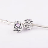925 Silver Eternity Circle Charm for Bracelets
