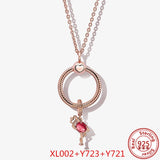 925 Sterling Silver Cable Chain Necklace Charm Pendant Bead Women DIY
