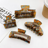 French Brown Hair Clip Casual Hair Clipper Back Of The Head Temperament Hair Acc