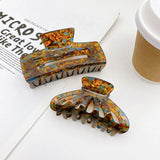 French Brown Hair Clip Casual Hair Clipper Back Of The Head Temperament Hair Acc