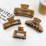 French Brown Hair Clip Casual Hair Clipper Back Of The Head Temperament Hair Acc