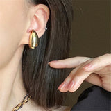 Golden Punk Ear Clip Metal Ball Chunky Cuff Jewelry