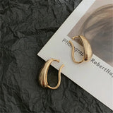 Golden Punk Ear Clip Metal Ball Chunky Cuff Jewelry