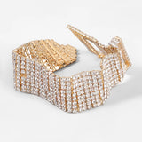 Rhinestone Women's Bracelet Exaggerated Wedding Accessories