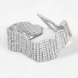Rhinestone Women's Bracelet Exaggerated Wedding Accessories