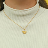 French Ginkgo Biloba Crystal Pendant Necklace Lady Chain Leaf Woman Necklace