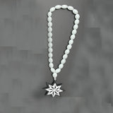 Rosary Ornaments Star Necklace 3D Stereo Pendant