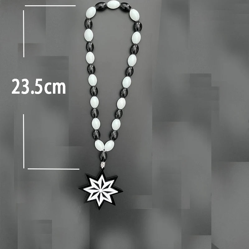 Rosary Ornaments Star Necklace 3D Stereo Pendant