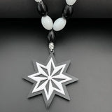 Rosary Ornaments Star Necklace 3D Stereo Pendant