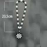 Rosary Ornaments Star Necklace 3D Stereo Pendant