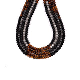 6mm Tiger Eye Stone Beaded Necklace Men Round Stone Party Jewelry