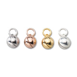S925 Silver Accessories 18k Bell Glossy Seeded Silver Pendant