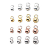 S925 Silver Accessories 18k Bell Glossy Seeded Silver Pendant