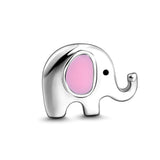 S925 Silver Charms Beads House Flower Elephant Cat Envelope Bracelet Diy