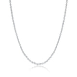 S925 Sterling Silver 2mm 16-30 Inches Rope Chain Necklace