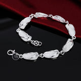 S925 Silver Flip-flop Bracelet For Women Wedding Party Gift