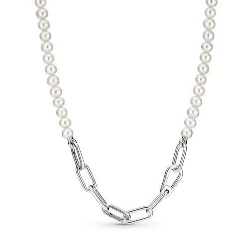 S925 Sterling Silver Pearl Necklace Collection Charm Women's Fine Jewelry