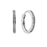 S925 Silver CZ Hoop Earrings Women Gift