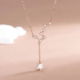 S925 Silver Tassel Clavicle Necklace Wedding Gift