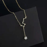 S925 Silver Tassel Clavicle Necklace Wedding Gift