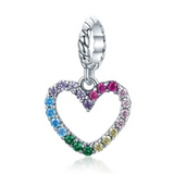 Silver Heart Butterfly Sun Cat Paw Bead Gift For Women