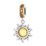 Silver Heart Butterfly Sun Cat Paw Bead Gift For Women
