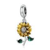 Silver Heart Butterfly Sun Cat Paw Bead Gift For Women